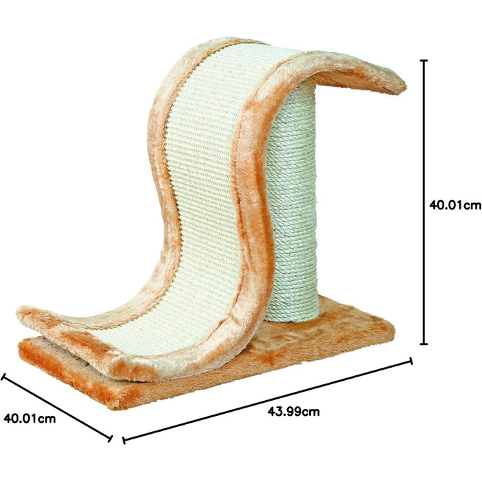 Дряпка для котів Trixie Inca, 39 см, світло-коричневий/натуральний колір
