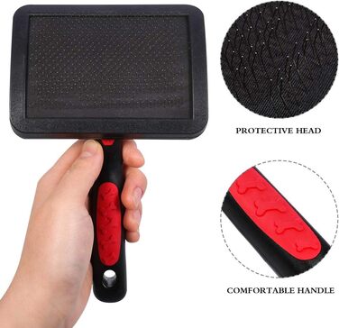 Набір для догляду за шерстю собак та котів Tonyg-p: щітка, гребінець від бліх, стригувач та пилка для нігтів (6 шт)