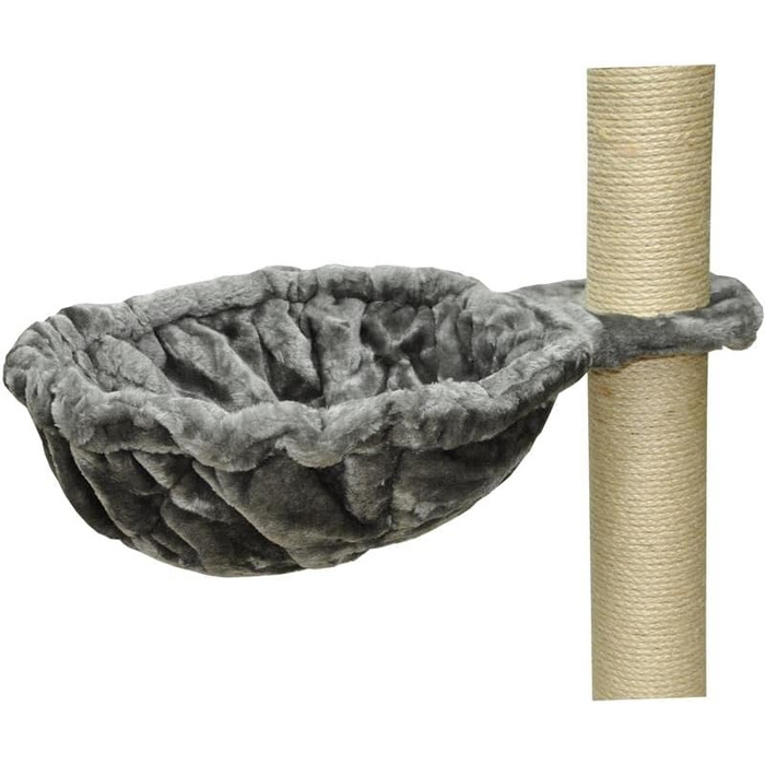 Котячий будиночок Nanook Kratzbaum - лежанка для котів, XXL, Ø 45 см, глибина 12 см, сірий