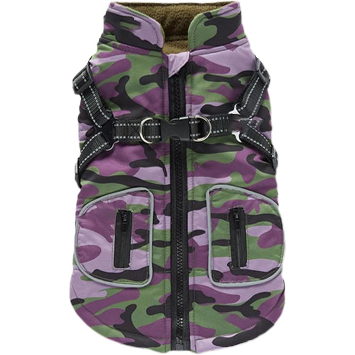 Тепла та водонепроникна жилетка для собак з інтегрованим шлейкою | Зігріваючий зимовий одяг для тварин