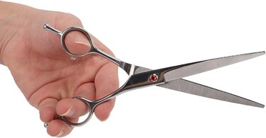 Прямі ножиці для грумінгу собак, ножиці для догляду за шерстю тварин з нержавіючої сталі з демпфером шуму. Прямі ножиці для собак та котів, ножиці для маленьких тварин, кроликів