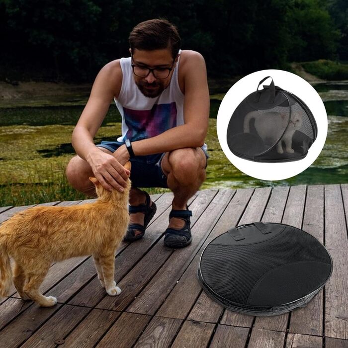 Транспортна сумка для котів Mesh, дихаюча переноска для кошенят та маленьких собак, для подорожей та активного відпочинку