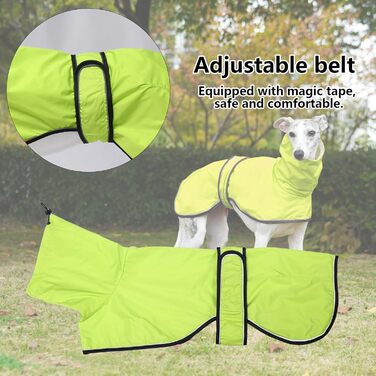 Водонепроникна куртка для собаки Віндхаунд, захист від вітру, зелена M (довжина спини 56-58 см)