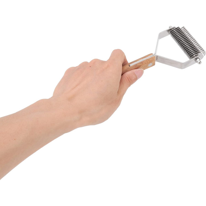 Двостороння щітка для шерсті котів та собак, підшерсткова щітка для грумінгу