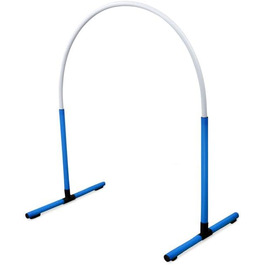 SPORTIKEL24 Superhund Hoopers Hoop – Іграшка для аджиліті собак, пластиковий обруч, блакитна база з арками у 6 кольорах, VDH-сертифікований, гнучкий, стійкий до погодних умов
