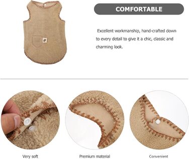 Зручна собача жилетка для маленьких та середніх собак. Тепла жилетка для домашніх тварин з бавовняної суміші, однотонна, з простим дизайном. Зимовий одяг та фотореквізит.