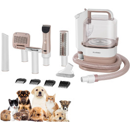 Машина для стрижки шерсті тварин Steinborg® з пилососом 13.500 Pa, професійний набір для догляду за собаками та котами