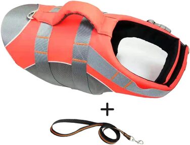 Жилет для собак - рятувальний жилет для плавання, великий розмір XL, помаранчевий