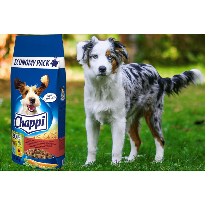 Сухий корм для собак Chappi з яловичиною, птицею та овочами, 13,5 кг