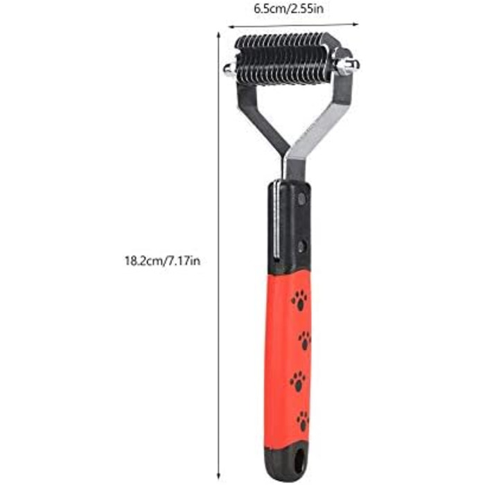 Професійна щітка для грумінгу собак та котів, видаляє підшерсток, розплутує шерсть (18 лез)