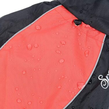 Водонепроникна куртка для собак Selmai, велика, з відбиваючими елементами, вітронепроникна, тепла жилетка для собак, для французького бульдога, для прогулянок, спорту на відкритому повітрі, холодної зими, червона, 9XL