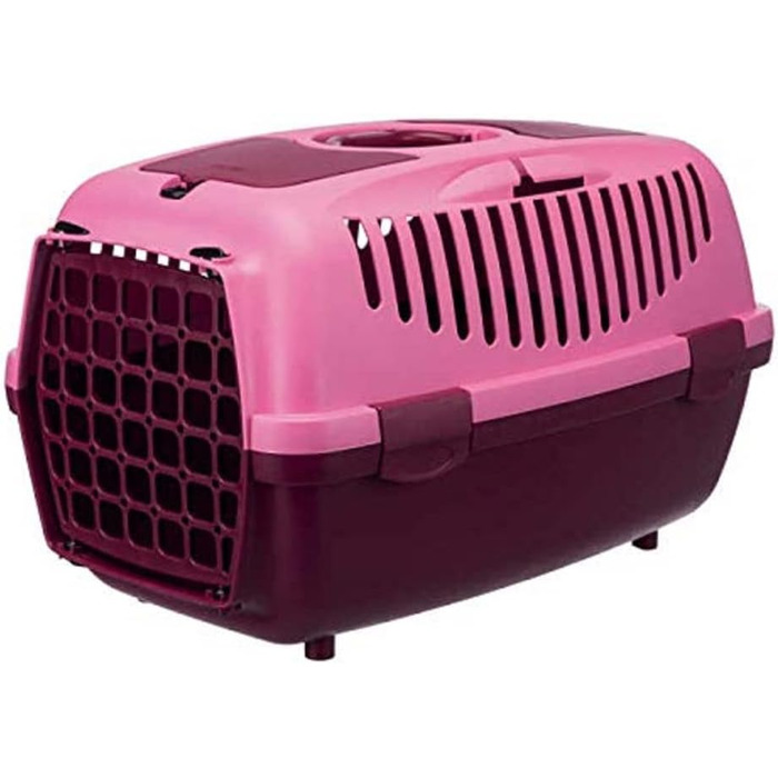 Переноска для тварин Trixie Capri 2 XS–S 37×34×55 см, ягідна/рожева