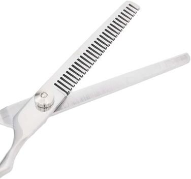 Набір професійних ножиць для грумінгу собак з нержавіючої сталі (7 шт.) - ножиці, гребінець, аксесуари. Довговічний та щадний до шерсті та шкіри