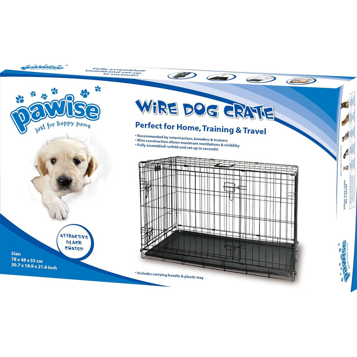 Клітка для транспортування Pawise PAWI12535, 122x76x84 см, металева