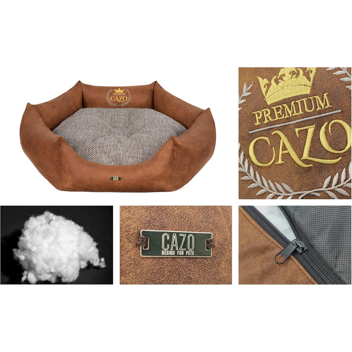 CAZO Преміум лежанка для собак та котів, діаметр 70 см, розмір M, LPMG0204/A