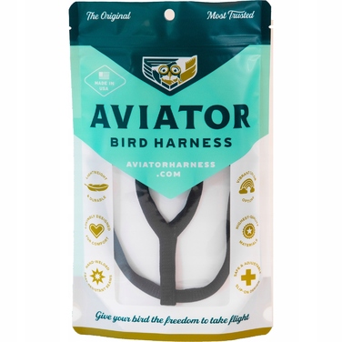 Шлейка для папуг Aviator, р. L, чорна