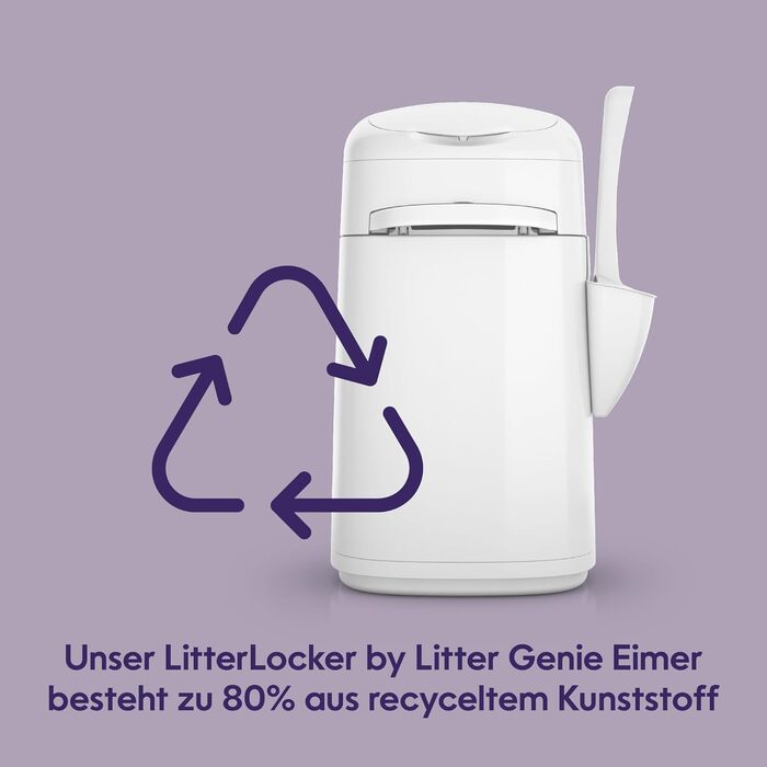 ЛиттерЛокер від Litter Genie, оригінальний контейнер для котячого туалету, 50% більша ємність, економить час на винесення сміття
