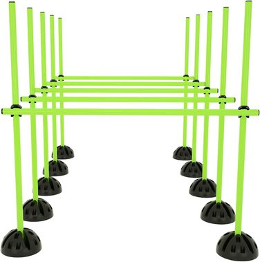 Набір стрибкових стіжок LZQ для розвитку спритності та координації. Ідеально для спортивних клубів та шкіл. Зелений колір