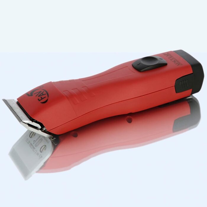 Акумуляторна машинка для стрижки собак Agrarzone Edition Aesculap FAV5 CL з набором гребенів | Потужна машинка для собак з ножем 1,5 мм | 4 години роботи | Професійний тріммер для собак, коней