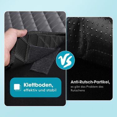 Захист для багажника авто Joejoy для собак з боковими та захистом від порогів, універсальний, вологостійкий, стійкий до подряпин, легко чиститься, килимок для багажника (185 x 105 см)