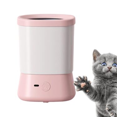 Очищувач лап для собак - Pink, 2 швидкості, проти розбризкування, з м'якими силіконовими смужками, для подорожей