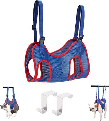 Набір для догляду за собаками та котами WEEVDRIE: шлейка-матрац, шлейка для грумінгу, петля для стрижки нігтів