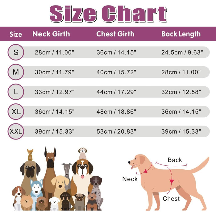 Зимові куртки для собак, теплі водонепроникні накидки для цуценят та собак середніх розмірів, з шлейкою, фіолетовий