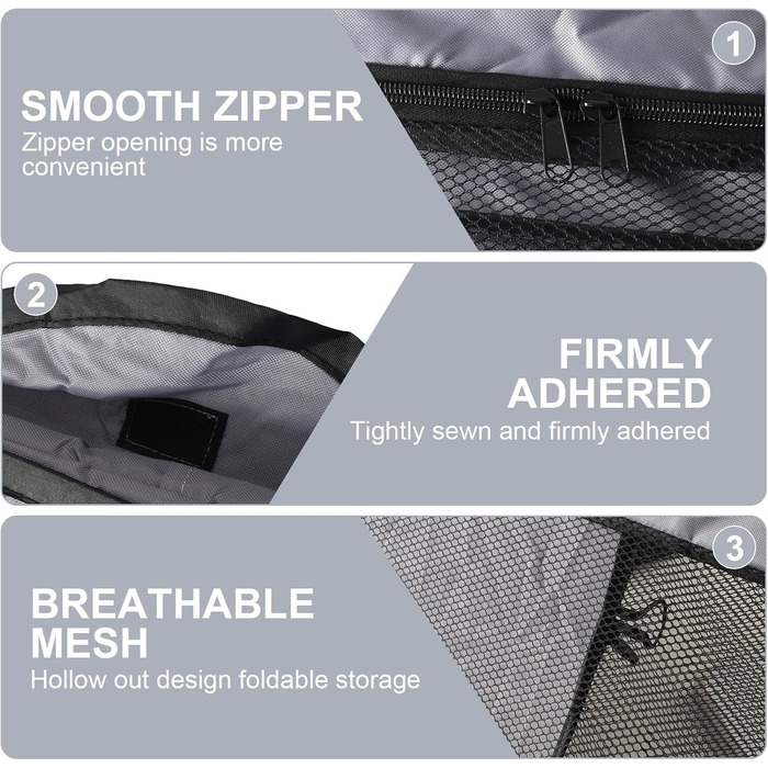 Транспортна переноска для собак та котів, сіра, 94x53x53 см, складана, з подвійними дверцятами, Oxford тканини