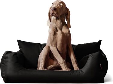 Tierlando® Hundebett NEMO: зручне ліжко для собак з Oxford 600D, знімний матрац та пральна наволочка, розмір 65x50 см, чорний колір