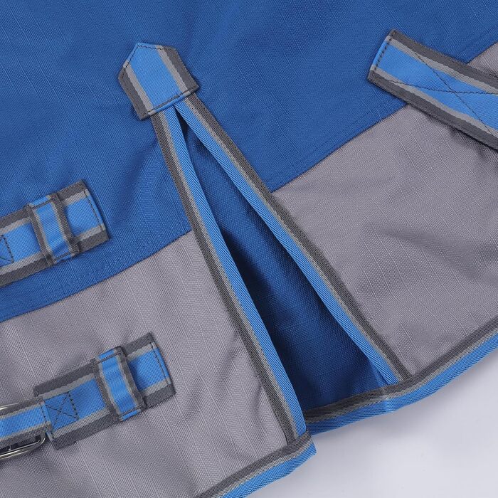 Водонепроникна дихаюча попона-дощовик для поні та міні-коней 1200D без підкладки, королівський синій, 80 см