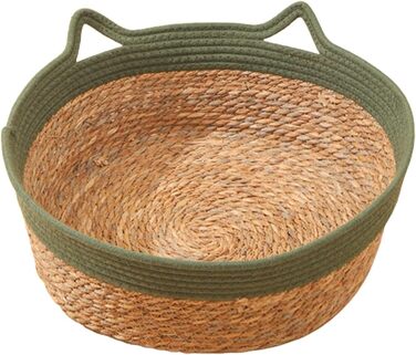 Клітка-лежанка для котів та цуценят F Fityle: зручний кошик для відпочинку, зелений, 35x13 см