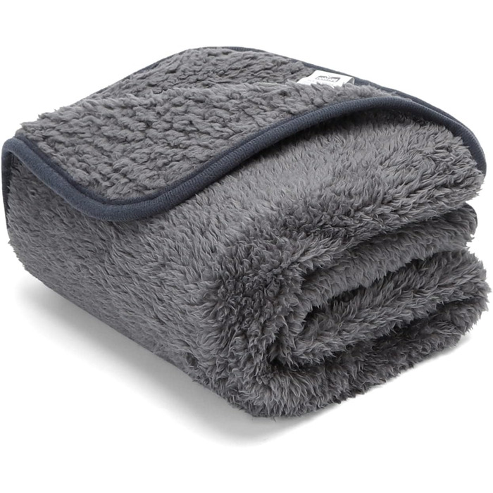 М'який флісовий килимок для собак та котів Nobleza, 160 x 120 см, сірий (XL)