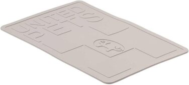 Підкладка під годівницю для собак та котів Mustafà Design, Італія, M, сірий, антиковзаюча