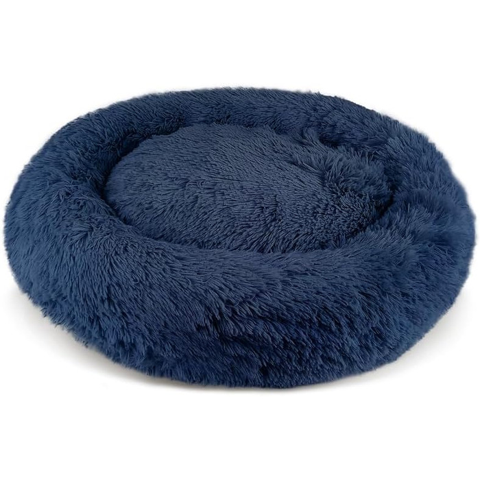 Крісло-лежанка для собак та котів Alaska, плюш, знімний чохол, антиковзаюче, машинне прання, велике (⌀ 81 см)