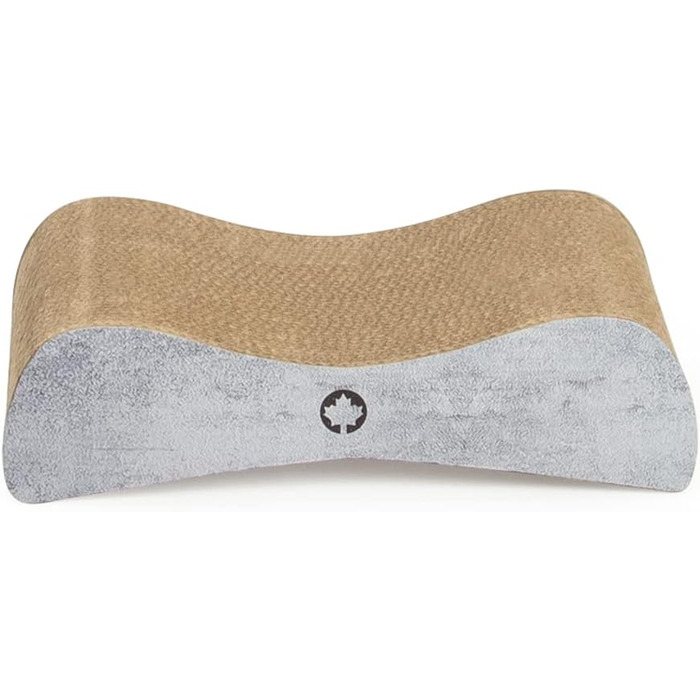 Котячий дряпак Satellite Small - чорний, з котячою м'ятою | Дряпак для котів з картону, бетонування | 37 x 10 x 23 см