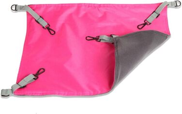 Гамак-ліжко для котів NuoYo, рожевий, 56x42 см, водонепроникний, з коротким плюшем