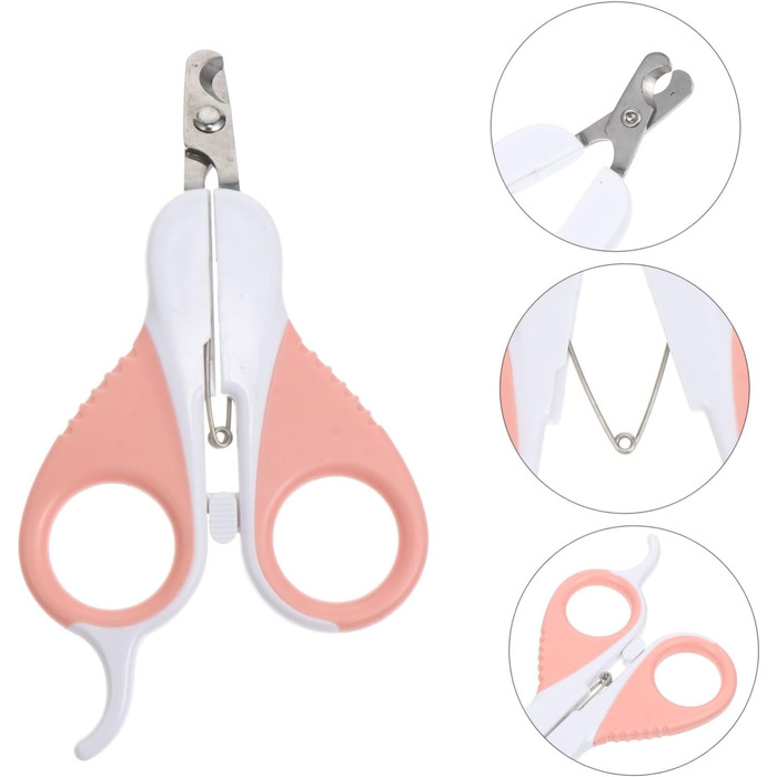 Набір з 3 шт. ножиків для обрізання кігтів собак Besportble з нержавіючої сталі, ергономічні, для собак маленьких, середніх та великих порід. Практичне аксесуар для догляду за домашніми тваринами.