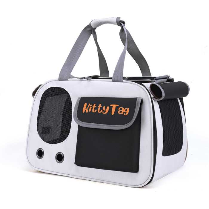 Трансформер для тварин, цуценят, маленьких собак, переноска для котів, водонепроникна, преміум-шкіра PU, переноска для відпочинку, подорожей, прогулянок, хатнього ув'язнення, покупок (Чорний)