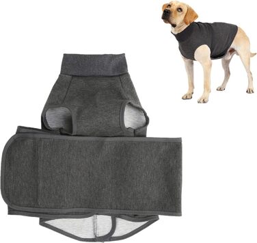 Жакети та жилети для собак від тривоги: комфортний одяг для собак, що переживають тривогу, зняття тривоги, заспокійлива жилетка-обгортання, дихаюча тканина, розмір S