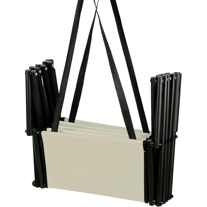 Рампа для собак Homewell - розкладна, до 70 кг, регульована - для маленьких, середніх, великих та хворих собак. Легко зберігати (Бежева)