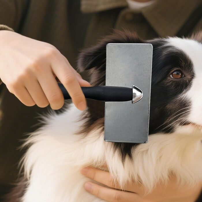 Щітка для собак та котів від випадання шерсті, масажна, з металевими голками, для видалення підшерстка