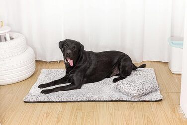 Леопардова ковдра для собак та котів Raikou - м'яка, з плюшевою подушкою, 80x60 см, антиковзаюча, для домашніх тварин