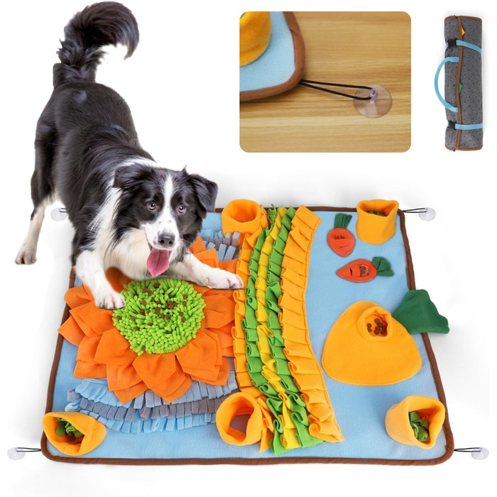 Килимок-нянчильник для собак Nobleza: інтерактивна іграшка-тренажер, 75x58 см