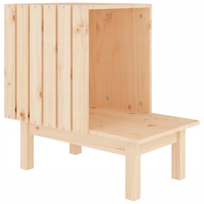 Будиночок для кота, 60x36x60 см, натуральне соснове дерево