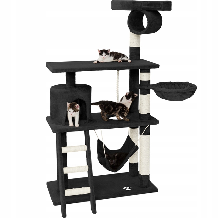 Когтеточка для котів TecTake, багатоколірна, 141 см, 3 рівні