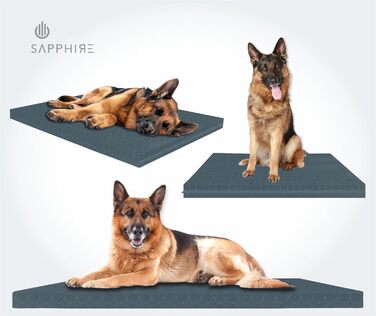 Водонепроникний килимок для собак у клітку, сертифікований FR, міцний, для вулиці, розмір L, 108 x 72 x 5 см, чорний