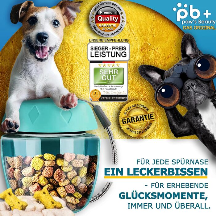 Набір з 2 шт. для собак: велика складана пляшка для води 550 мл + щітка для зубів | Без витоку | Преміум якість