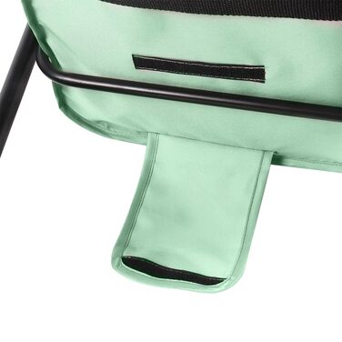 Складаний візок для тварин, 4 колеса, для собак/котів, цуценят, 50 x 70 x 95 см (м'ятний)