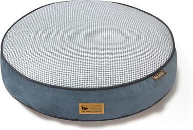 Кругле ліжко для домашніх тварин P.A.Y. Camouflage (середнє, блакитно-біле)