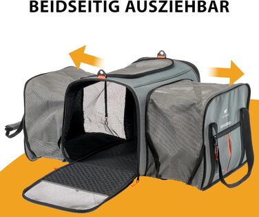 Переноска для собак та котів Ferplast Voyager PRO, сіра, 49x37x39 см, до 15 кг